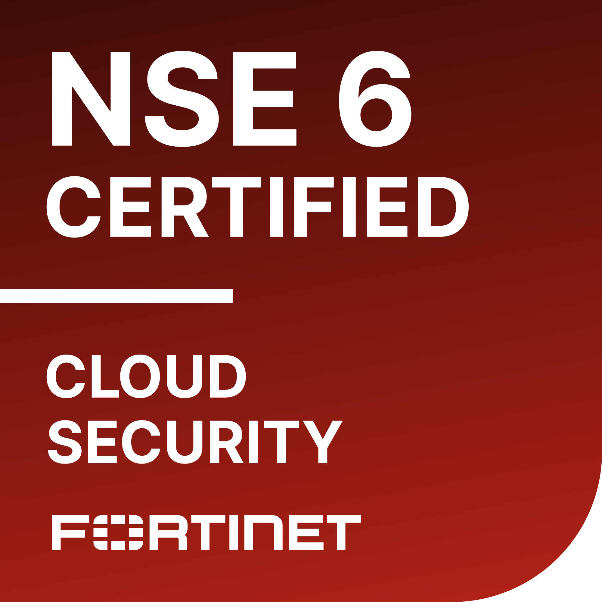 Badge Fortinet NSE 6 Cloud Security