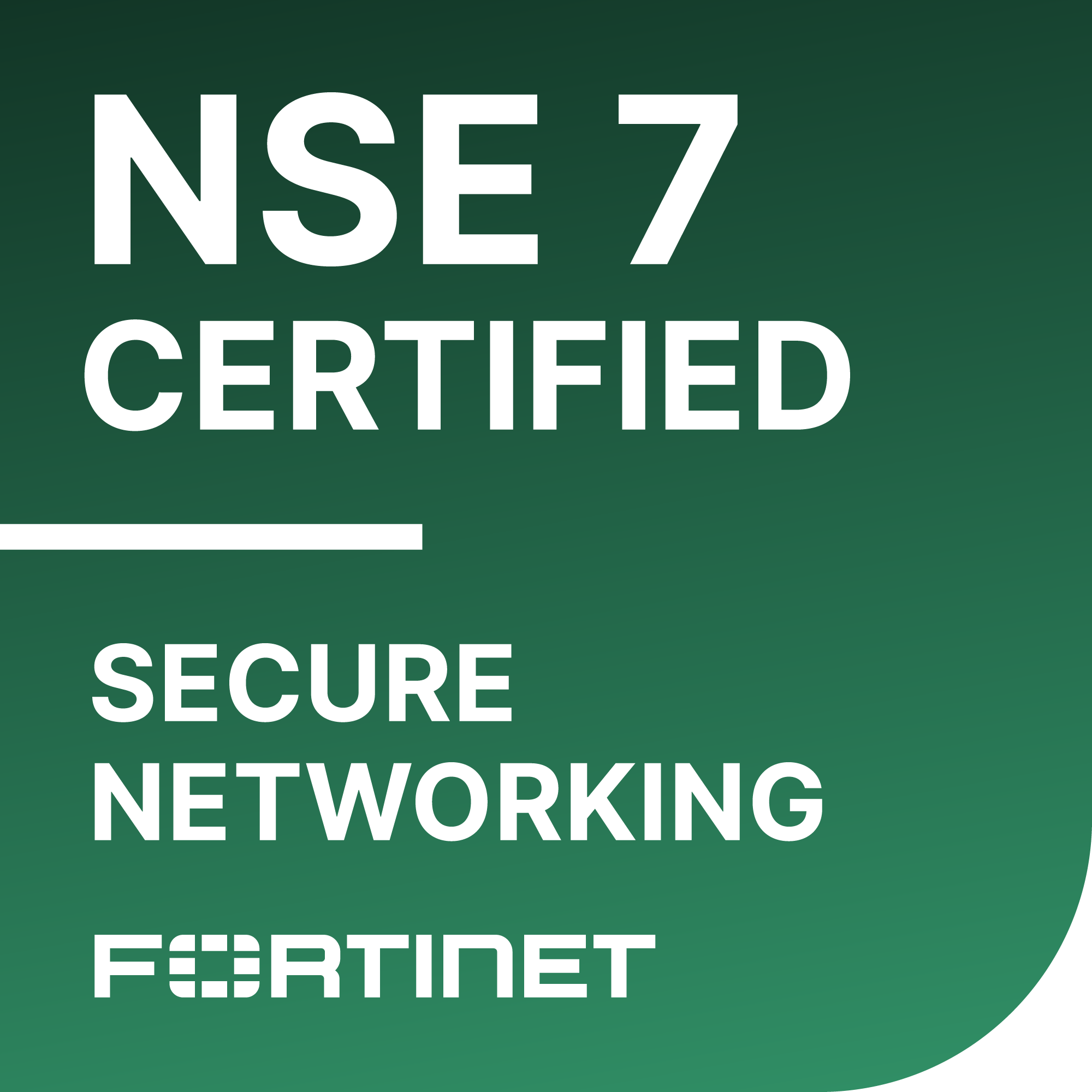 Badge Fortinet NSE 7 Secure Networking